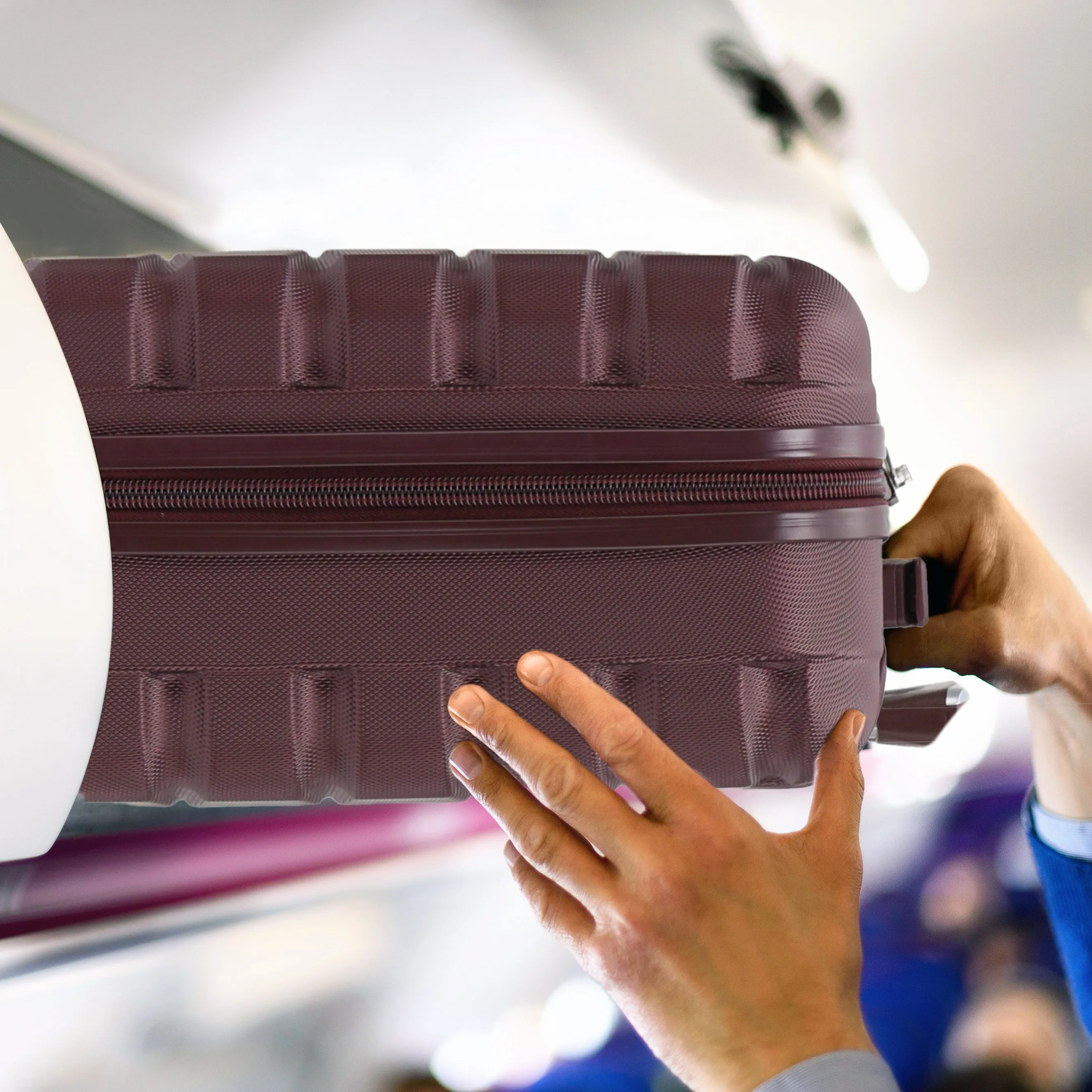 Set of 2 EasyJet Free Carry-on Cabin Bags   Large Check in Suitcase