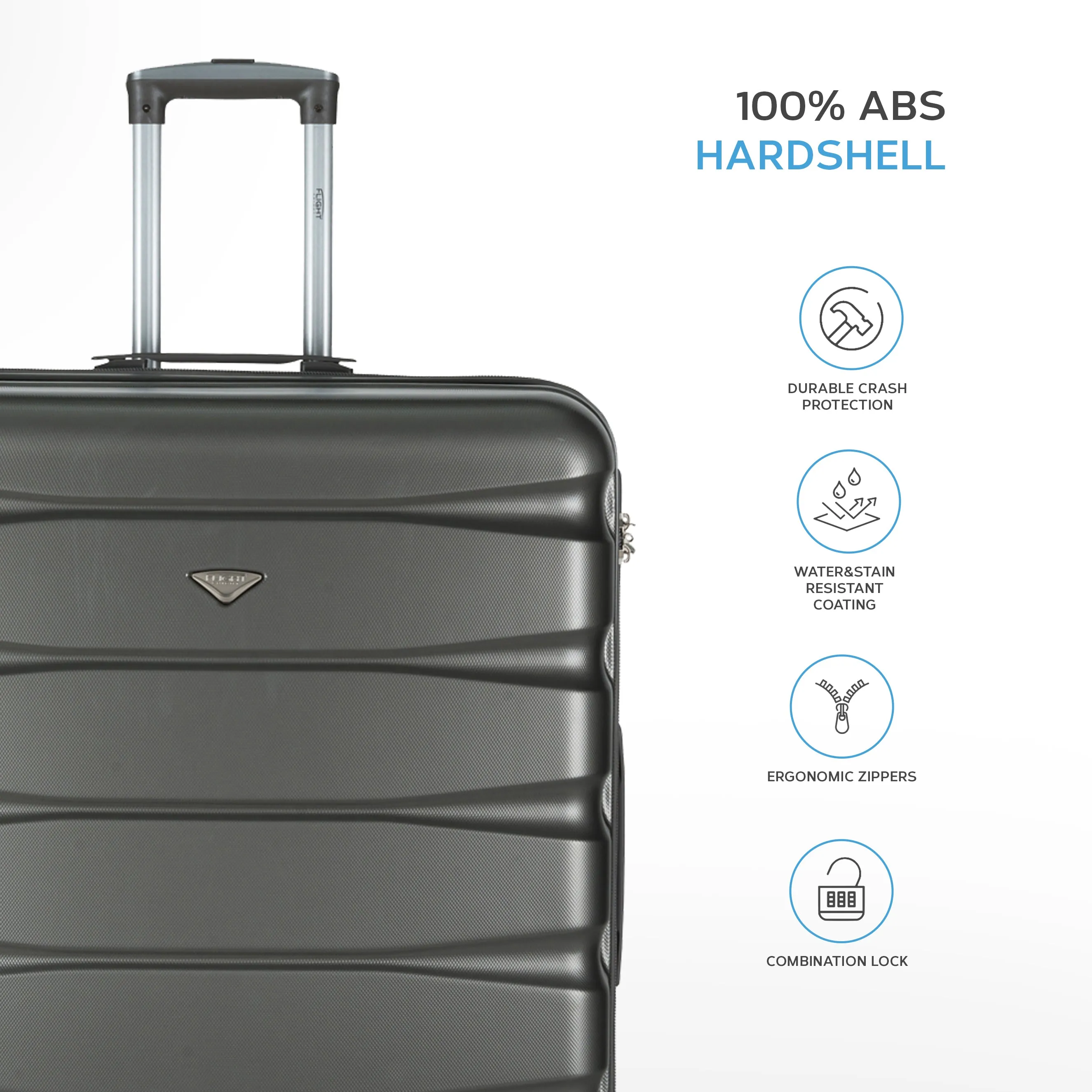 Set of 2 EasyJet Free Carry-on Cabin Bags   Large Check in Suitcase