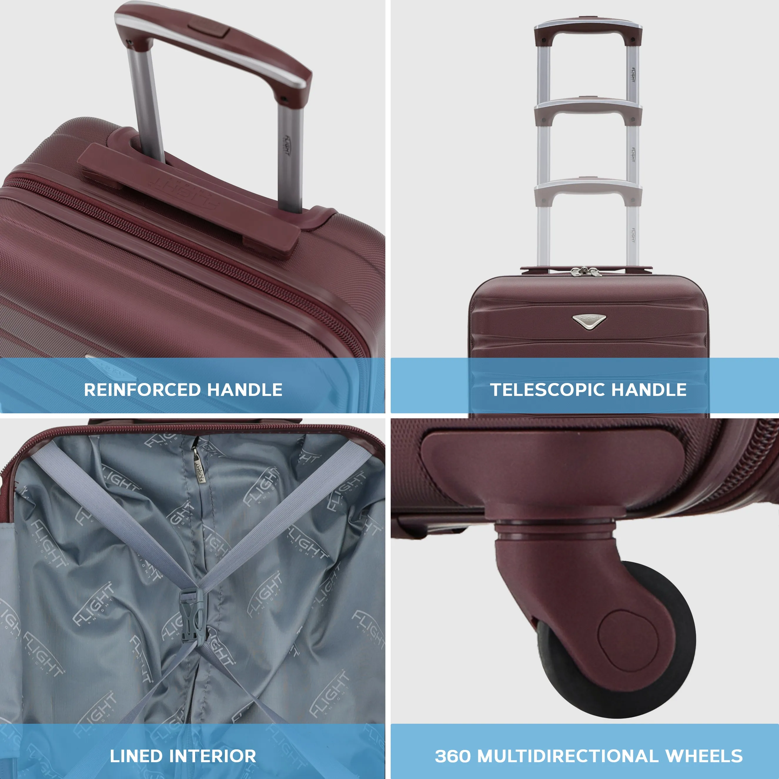 Set of 2 EasyJet Free Carry-on Cabin Bags   Large Check in Suitcase