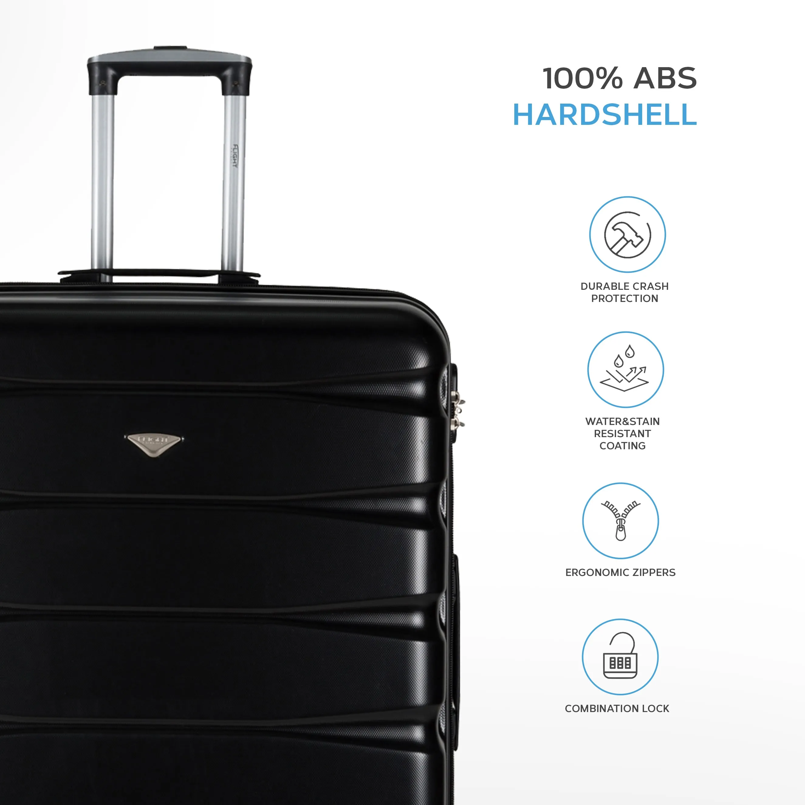 Set of 2 EasyJet Free Carry-on Cabin Bags   Large Check in Suitcase