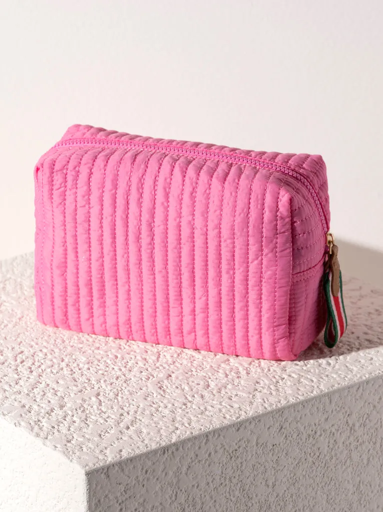Shiraleah - Ezra Quilted Nylon Large Cosmetic Pouch