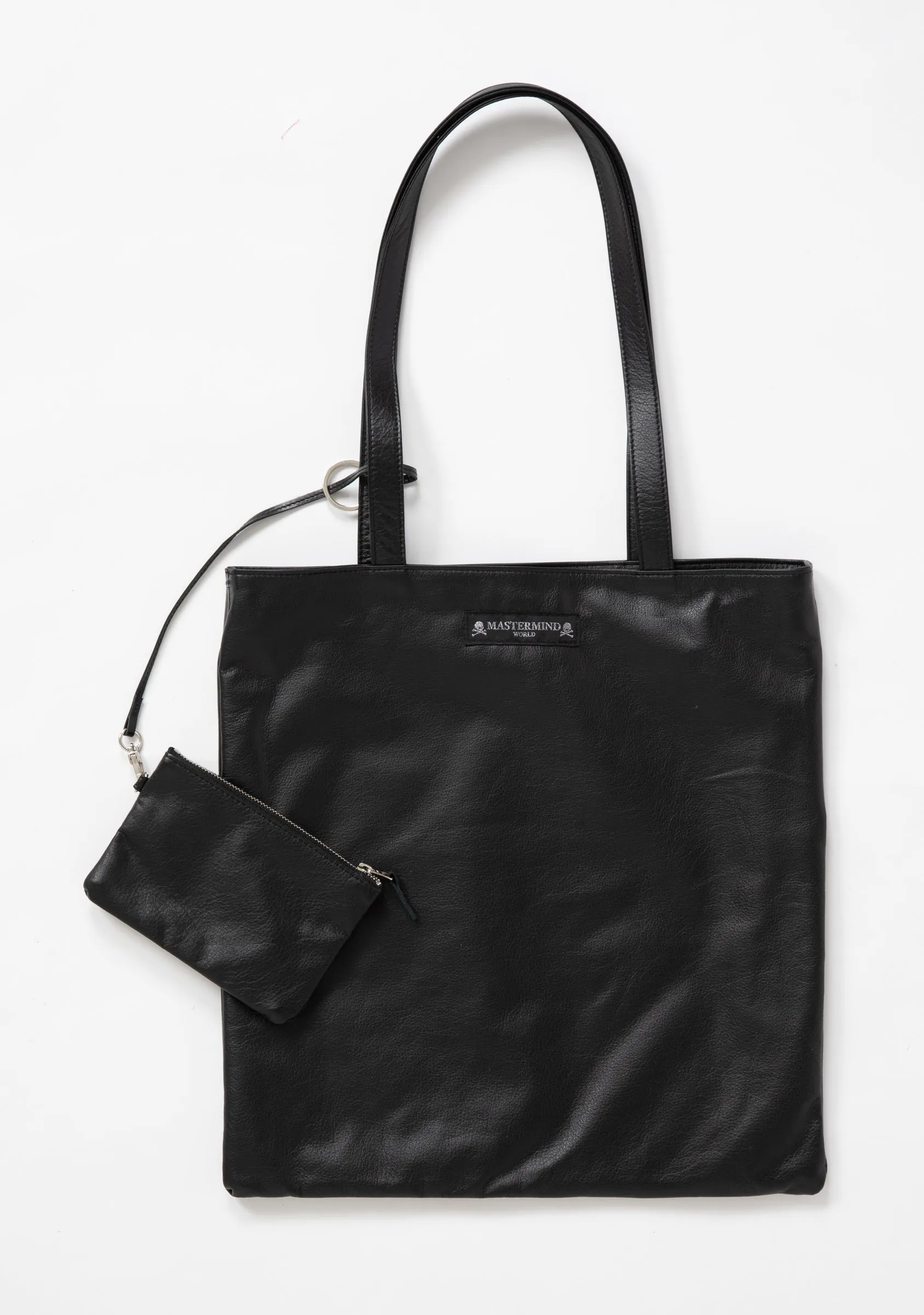 SKULL LEATHER TOTE BAG
