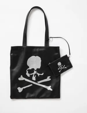 SKULL LEATHER TOTE BAG
