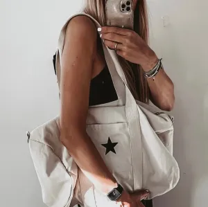 Slouchy Ibiza weekend beach canvas bags