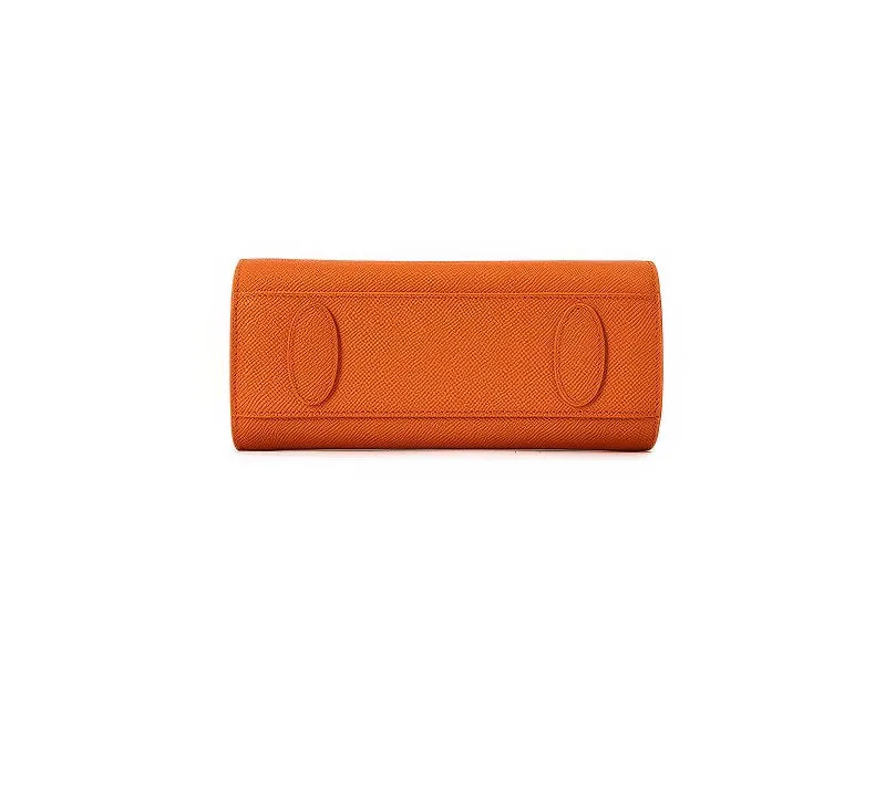 Small Grained Leather Top Handle Bag