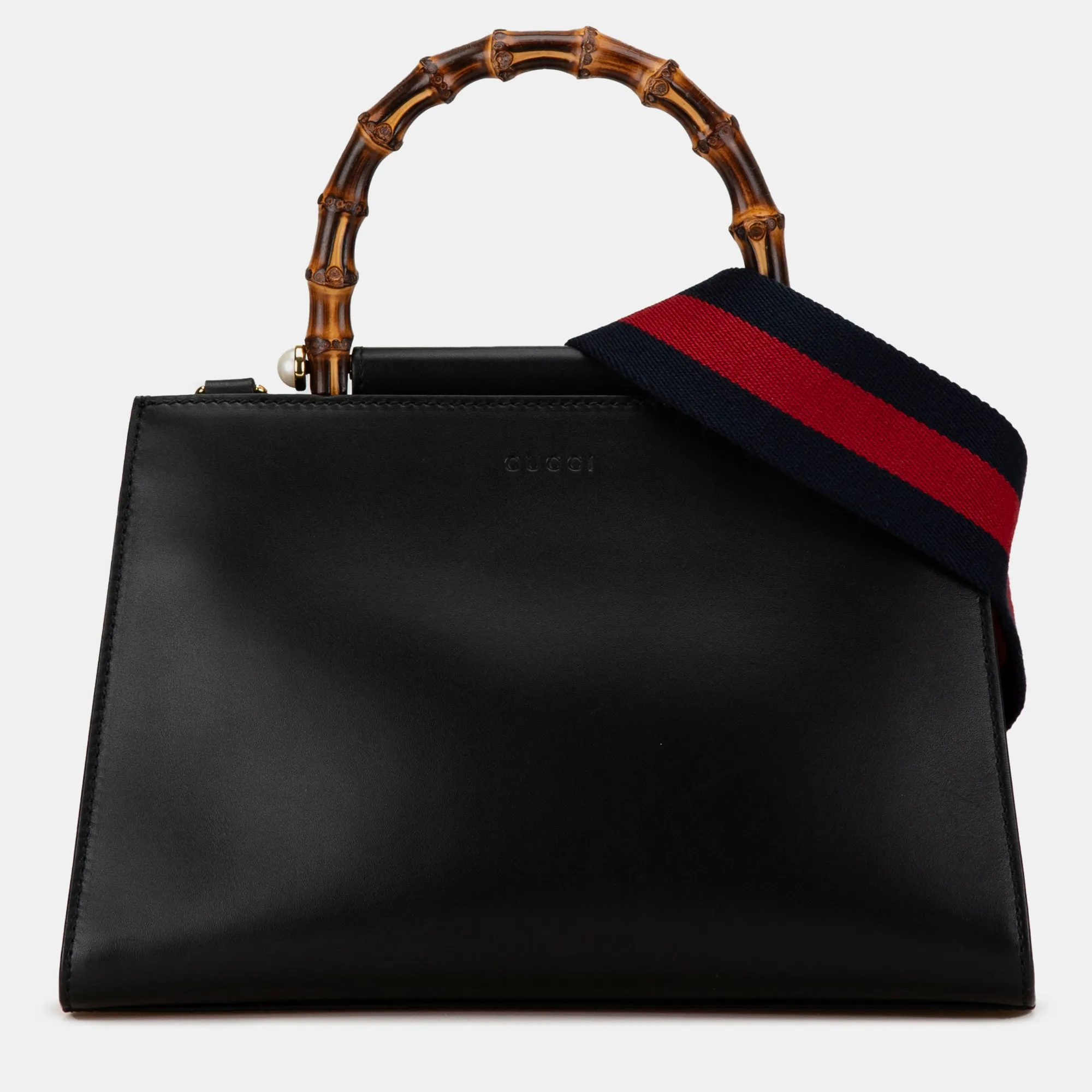 Small Leather Nymphaea Satchel