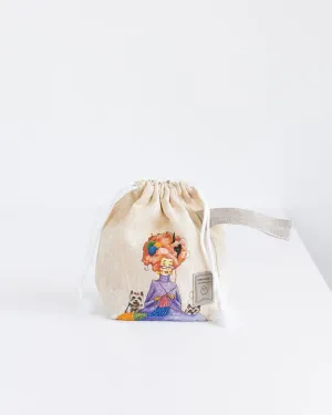 Small Project Bag with Knitter print
