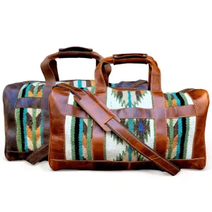 Southwestern Saddle Blanket Aztec Weekender Aspen Duffel