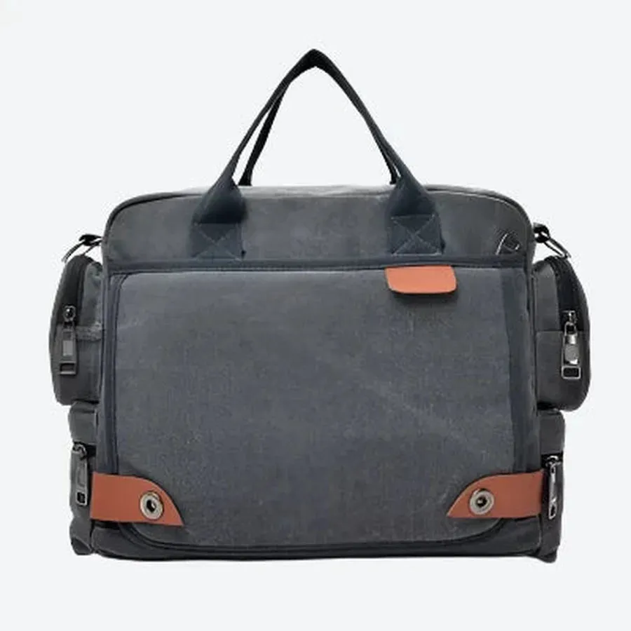 Spacious Canvas Travel Duffel Bag with Zippers