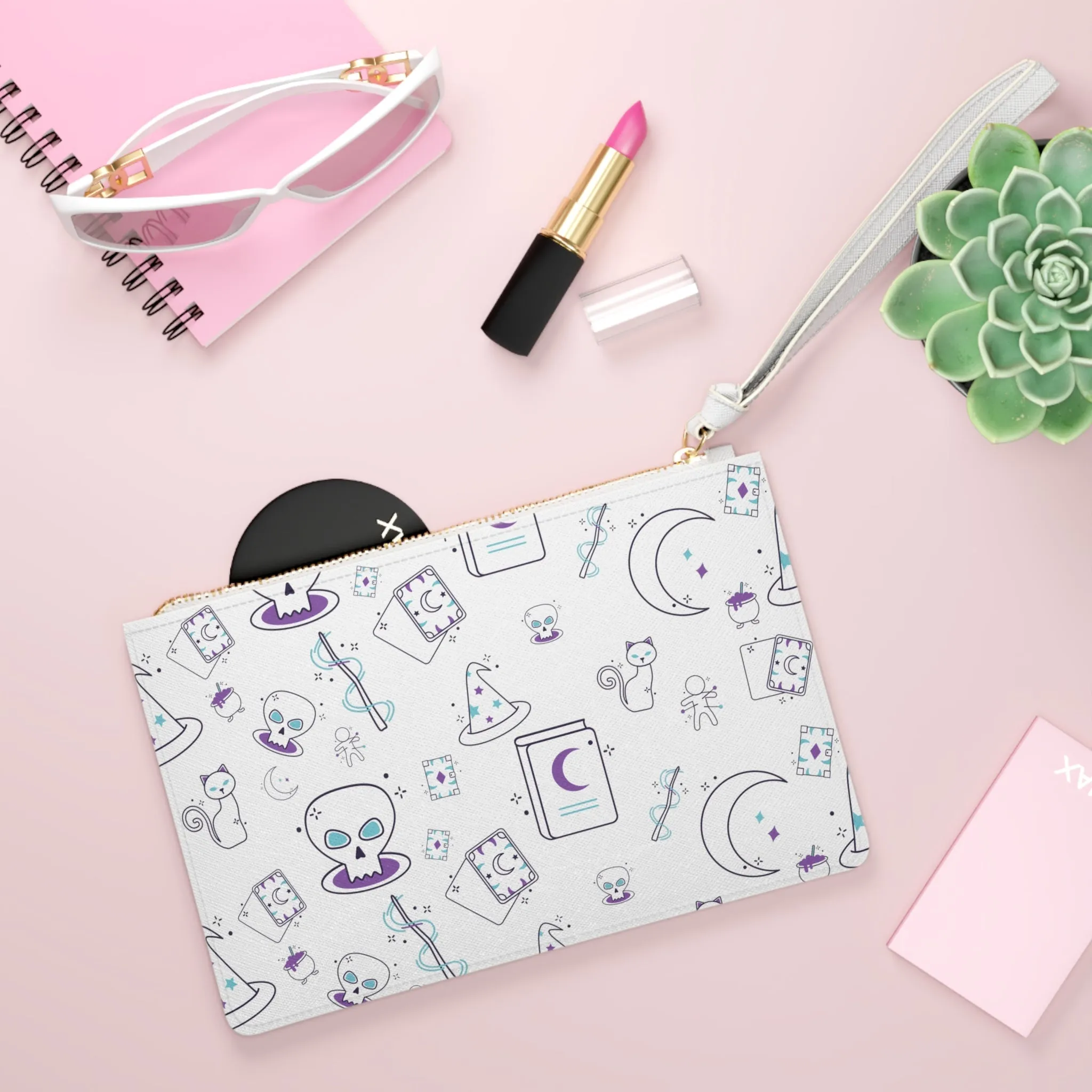 Spellbound White Clutch Bag