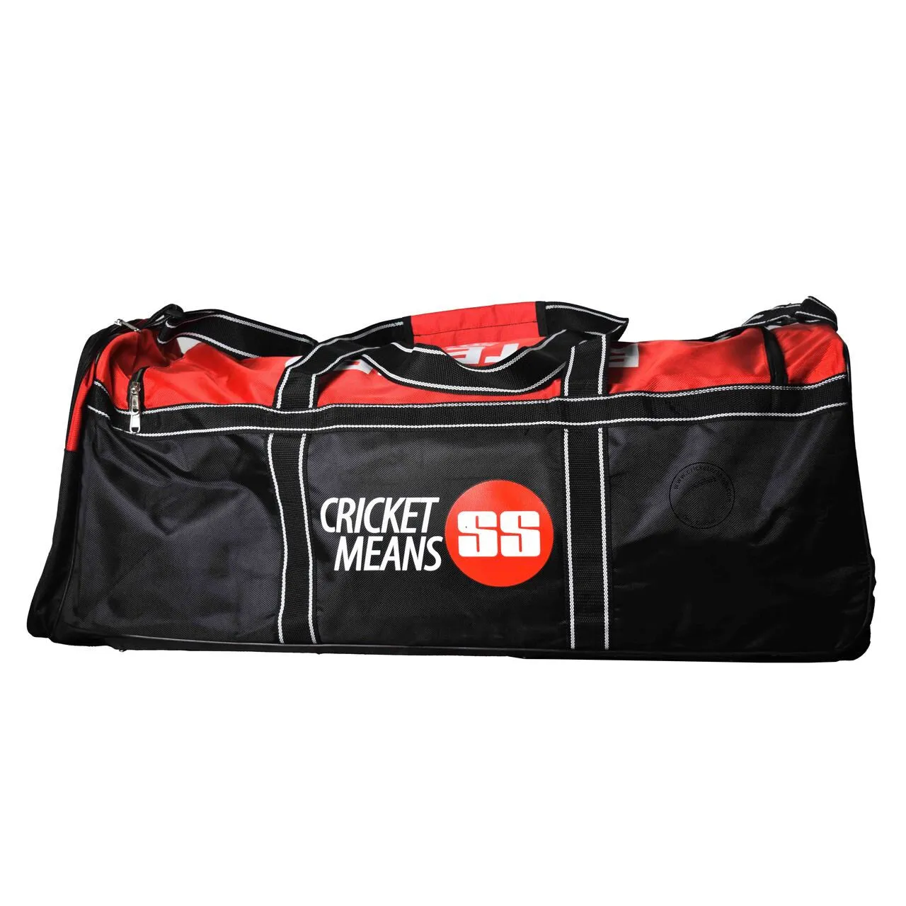 SS Elite Pro Wheel Cricket Kit Bag Black/Red