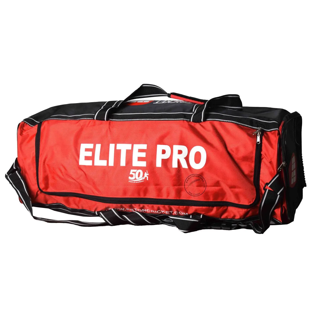 SS Elite Pro Wheel Cricket Kit Bag Black/Red