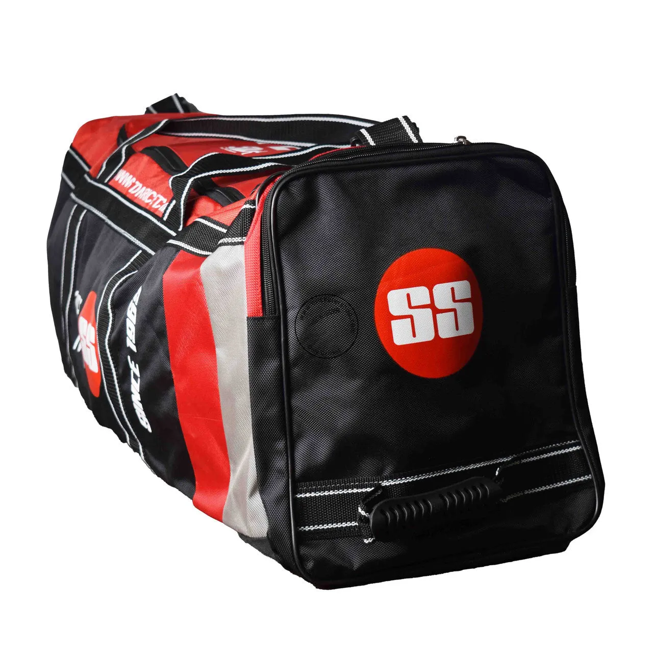 SS Elite Pro Wheel Cricket Kit Bag Black/Red