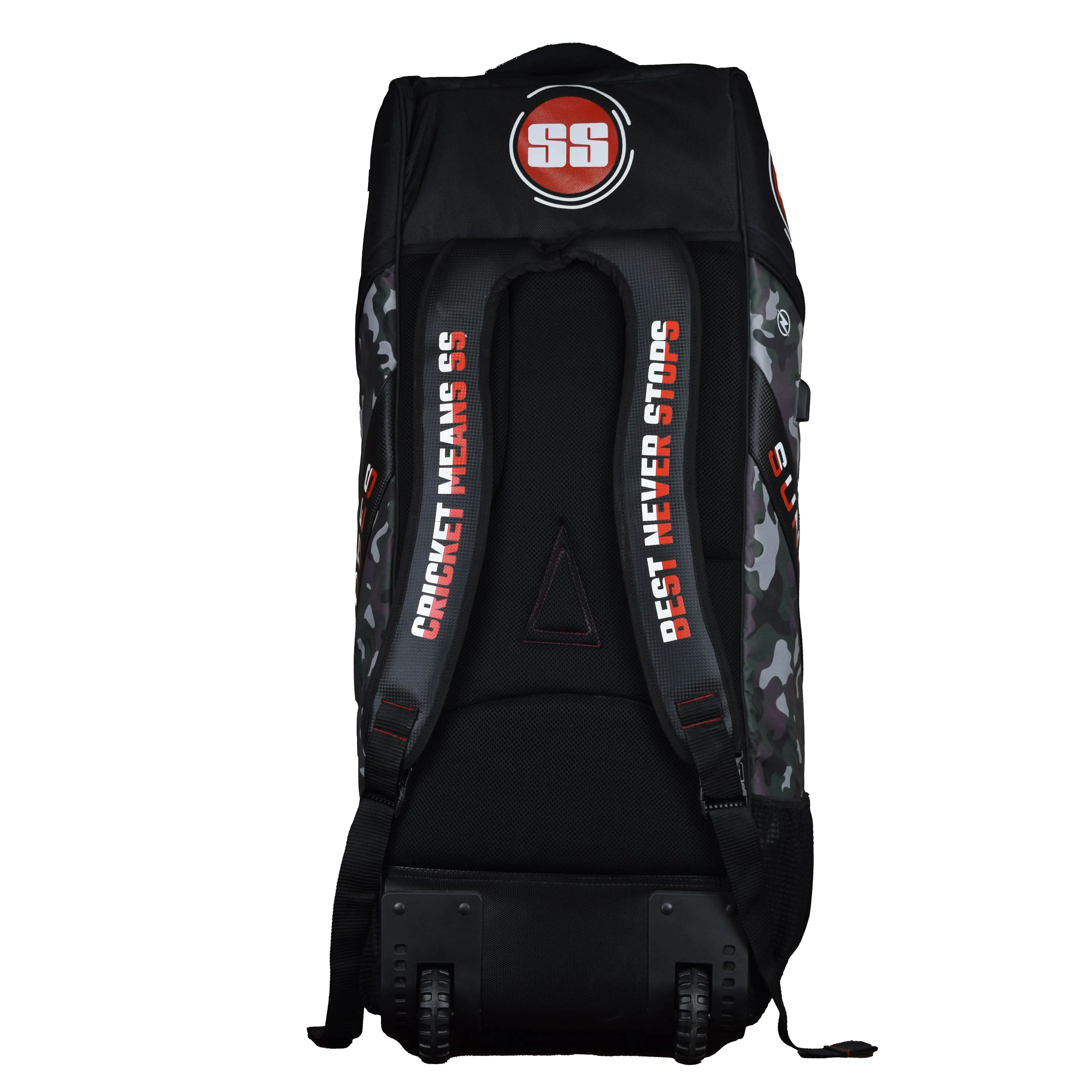 SS Super Select Duffle Cricket Kit Bag With Wheel-Red