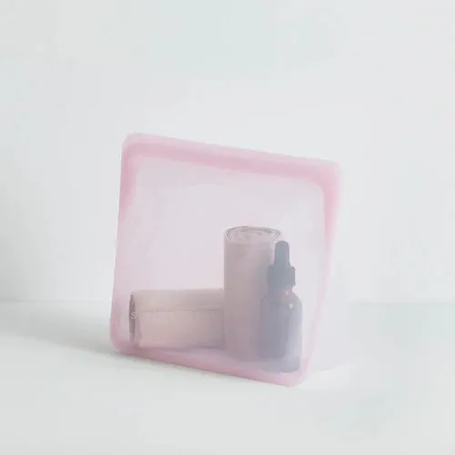 Stasher, Stand-up Storage, Rose