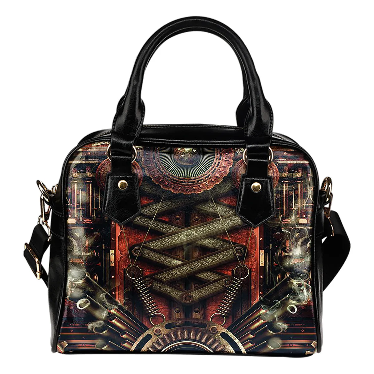 Steampunk Inner Workings Shoulder Handbag