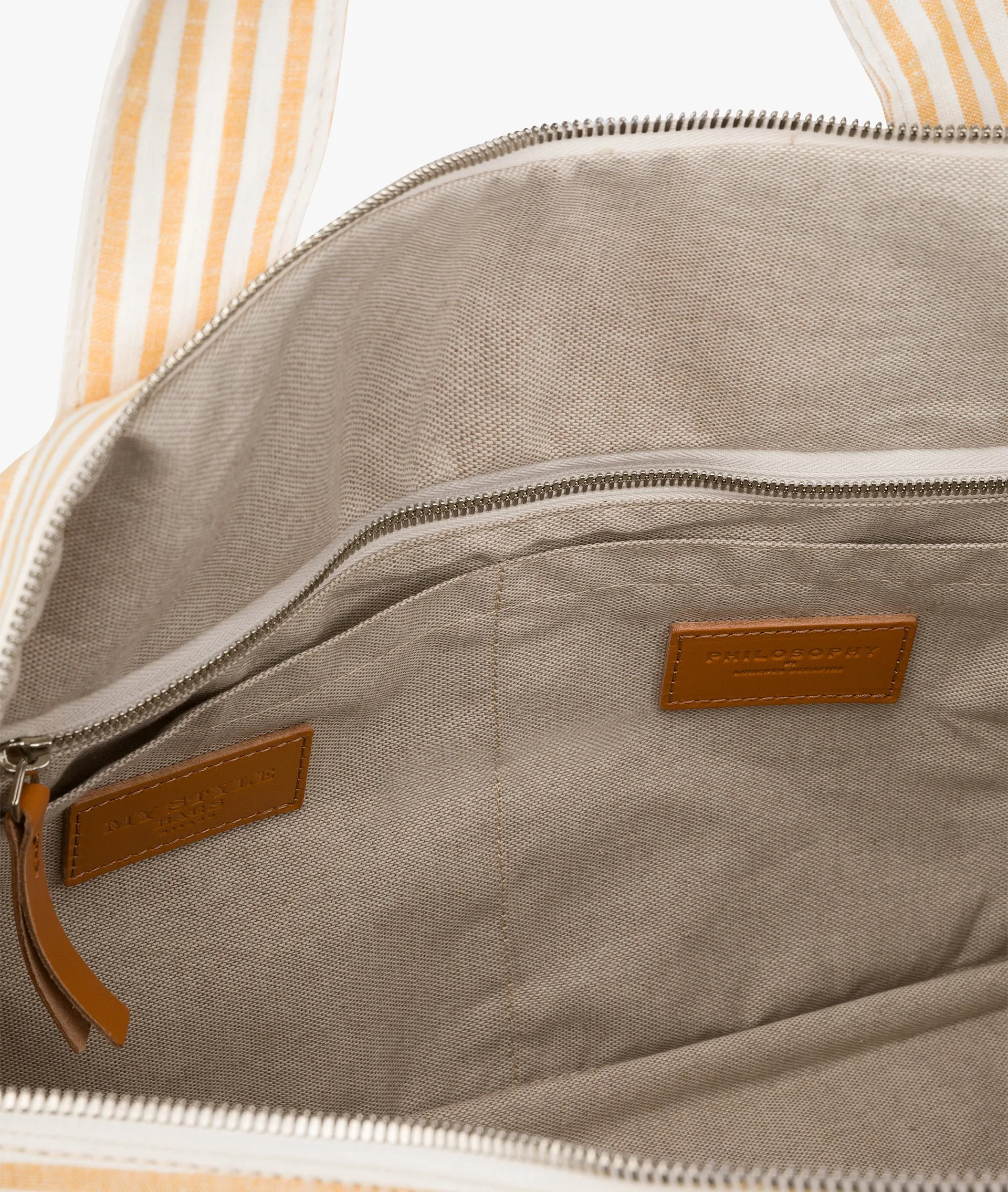 Striped Duffle Bag - Philosophy by Lorenzo Serafini 