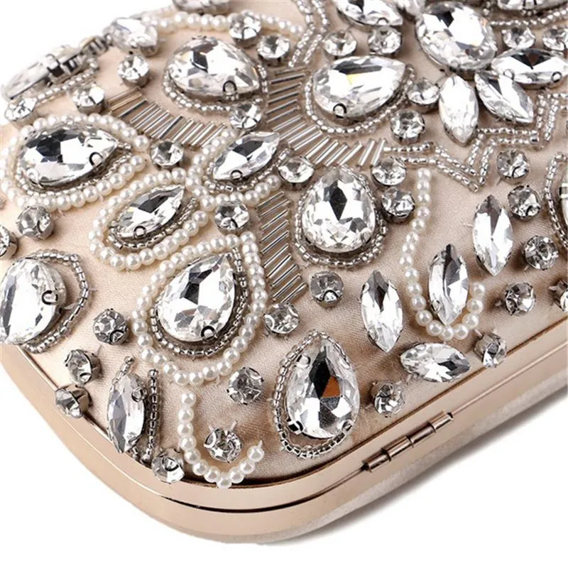 Stunning Rhinestone Deco Clutch Mini Bag for Evening Party