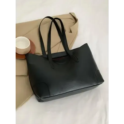 Stylish Leather Medium Tote Bag