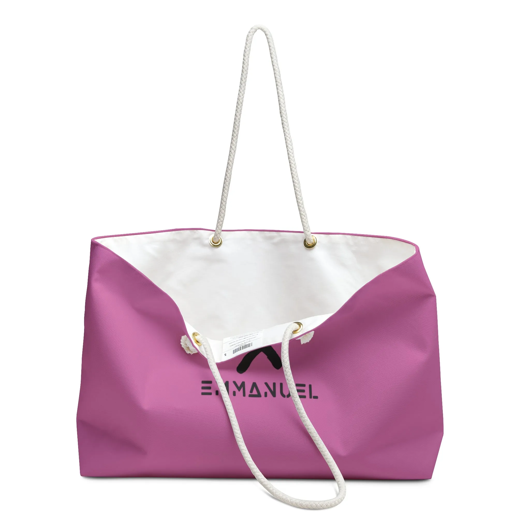 Stylish Weekender Bag | "God Is With Us" Quote | Perfect for Travel & Getaways