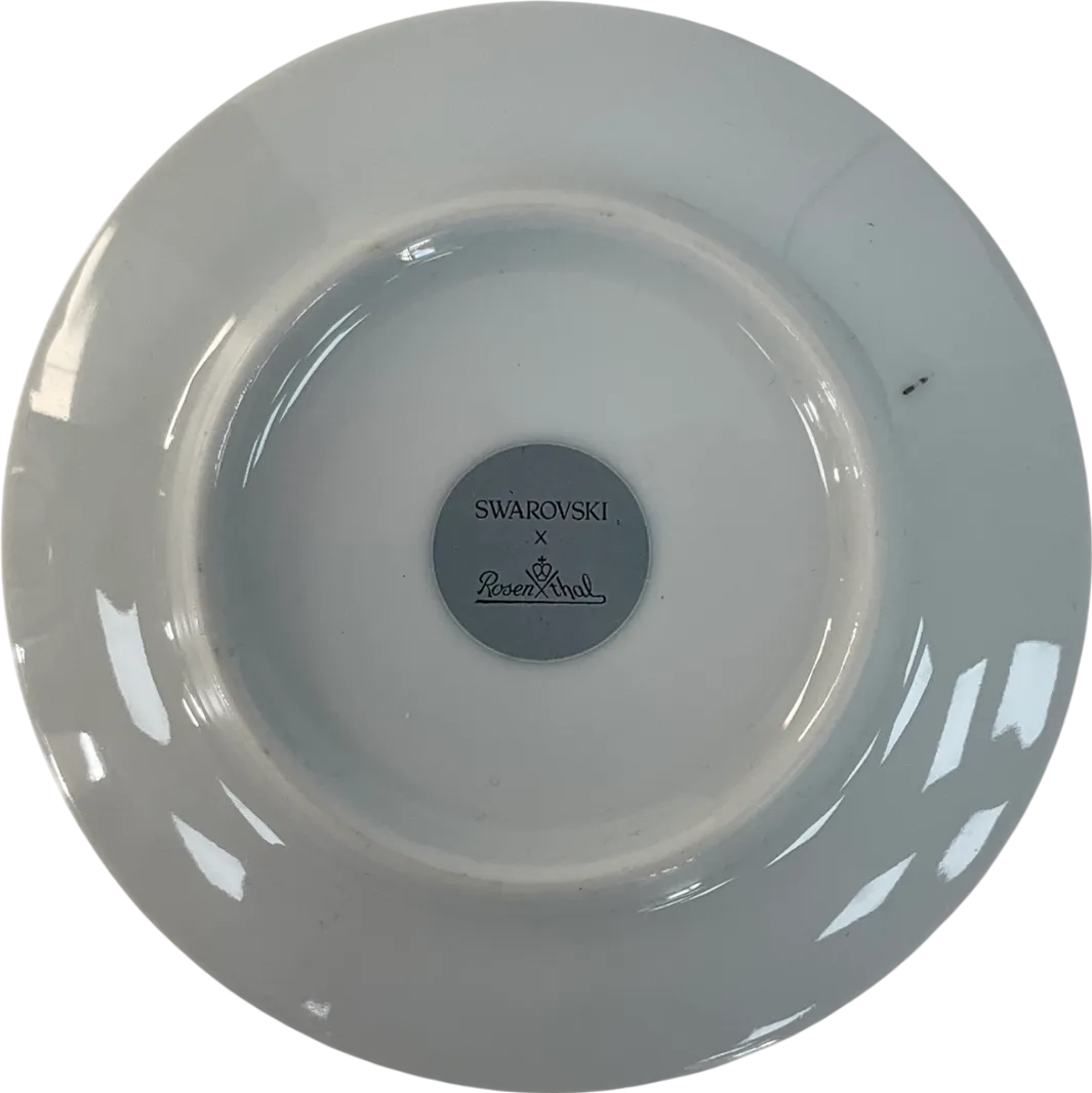 Swarovski Yellow Signup Porcelain Plate In Pouch