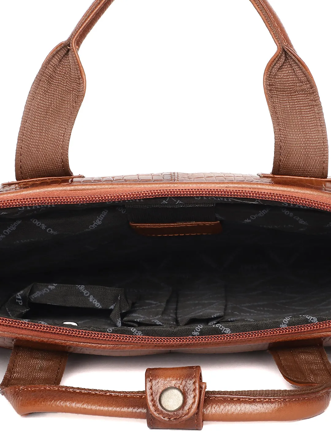 Tan Leather Laptop / Office Bags ZP12136