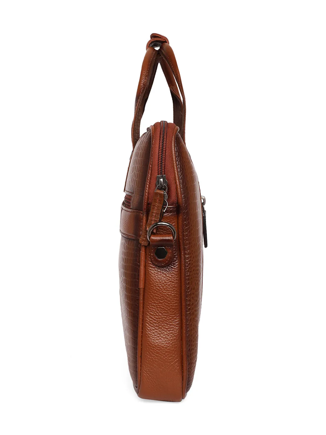 Tan Leather Laptop / Office Bags ZP12136