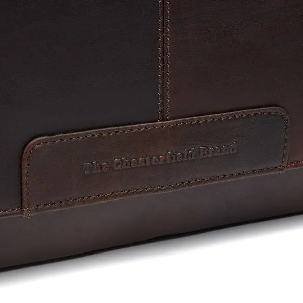 The Chesterfield Leather Laptop Bag Brown Richard