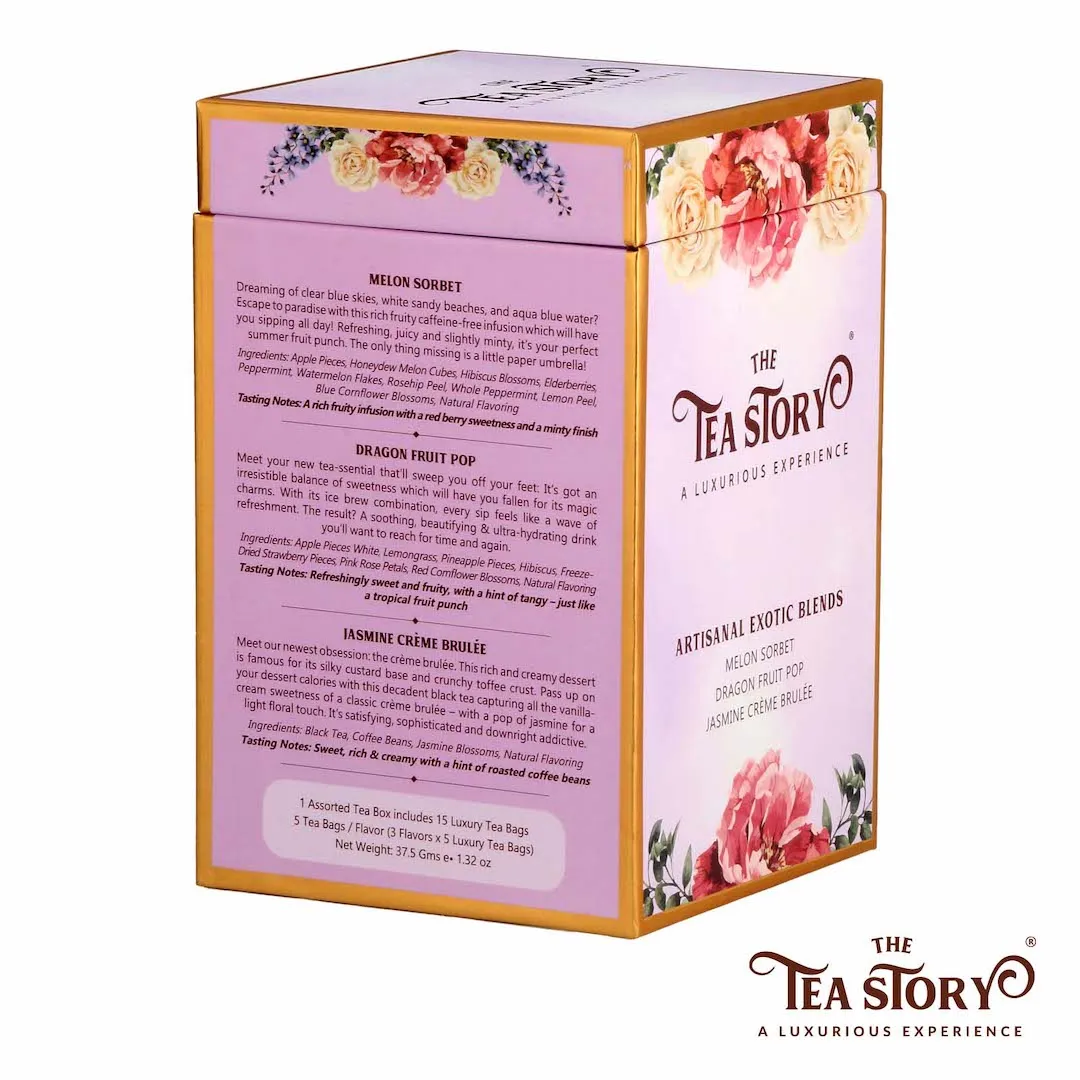 The Tea Story Exotic Blends Assorted Tea Box