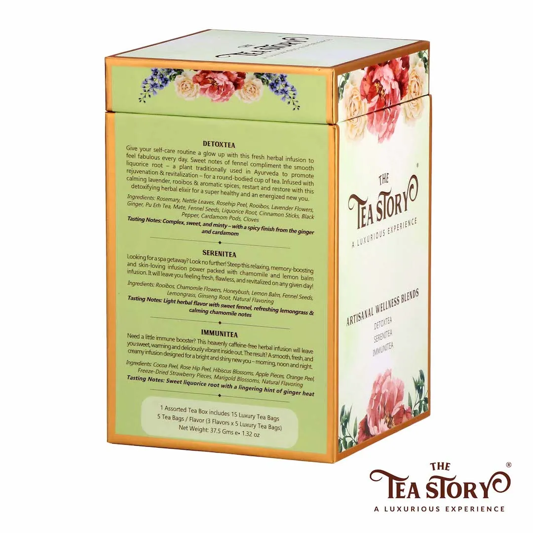 The Tea Story Wellness Blends Assorted Tea Box