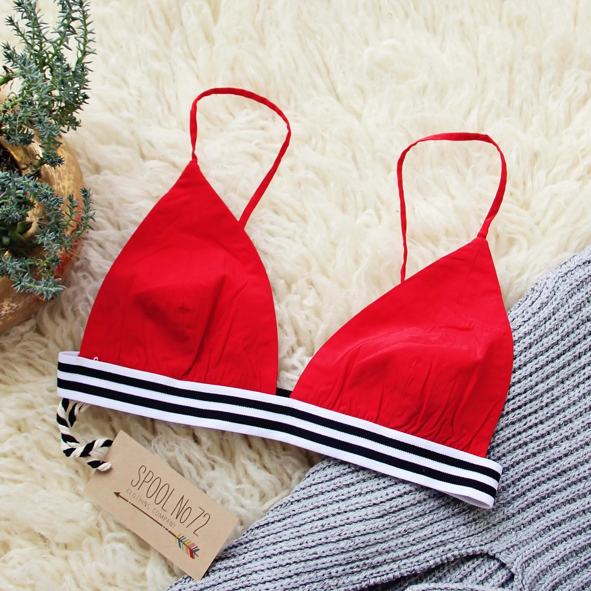 The Weekender Bra in Red