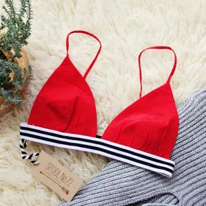 The Weekender Bra in Red