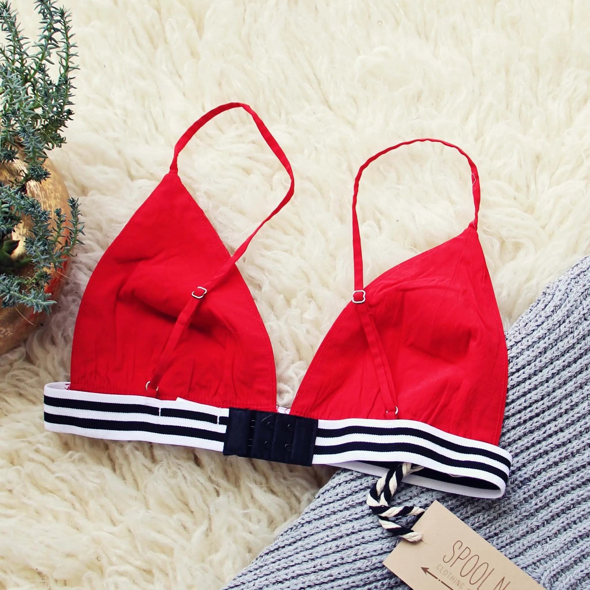 The Weekender Bra in Red