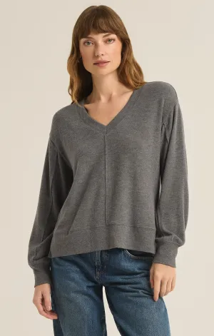 The Wilder Cloud V-Neck Long Sleeve Top