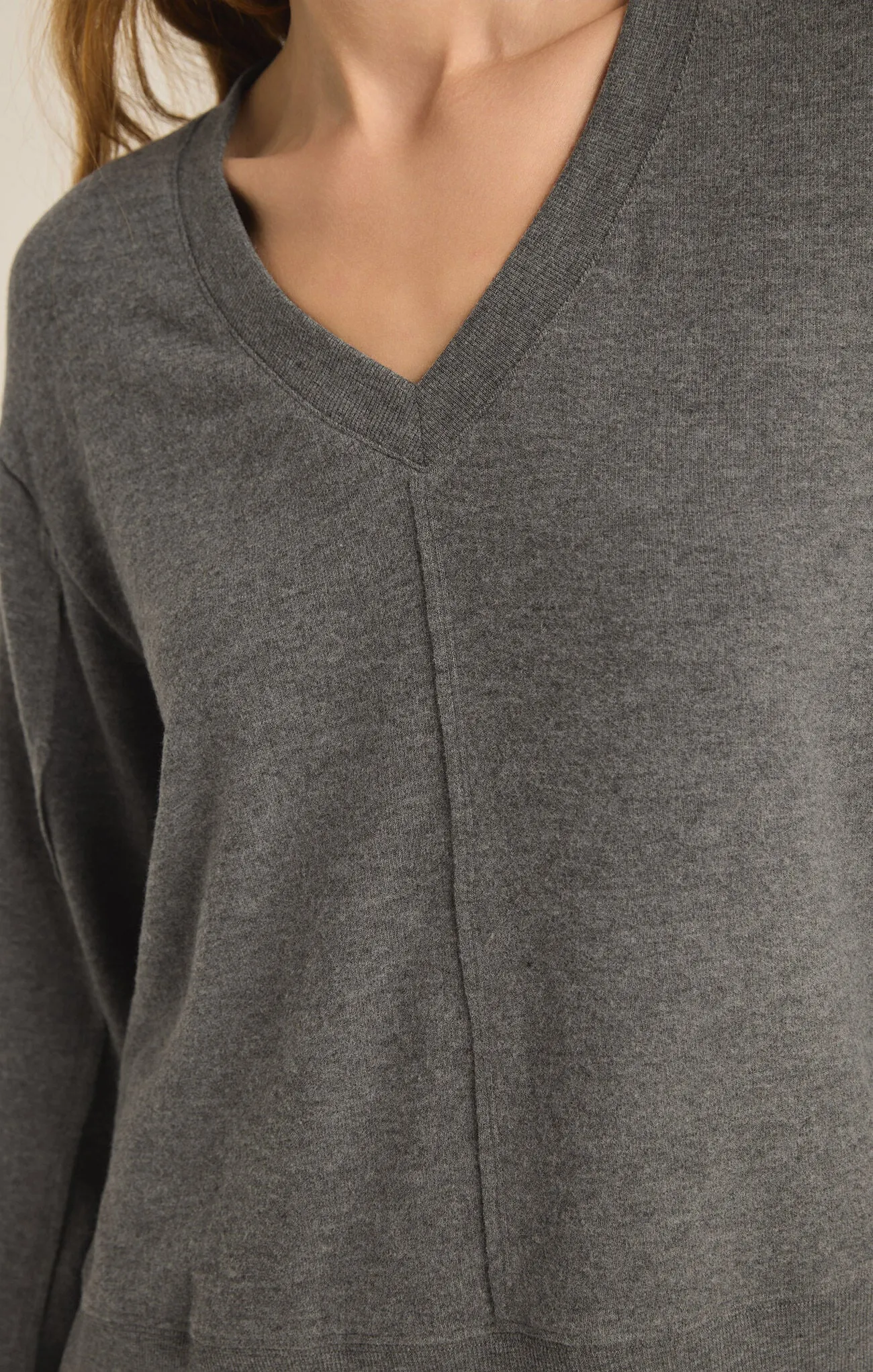 The Wilder Cloud V-Neck Long Sleeve Top