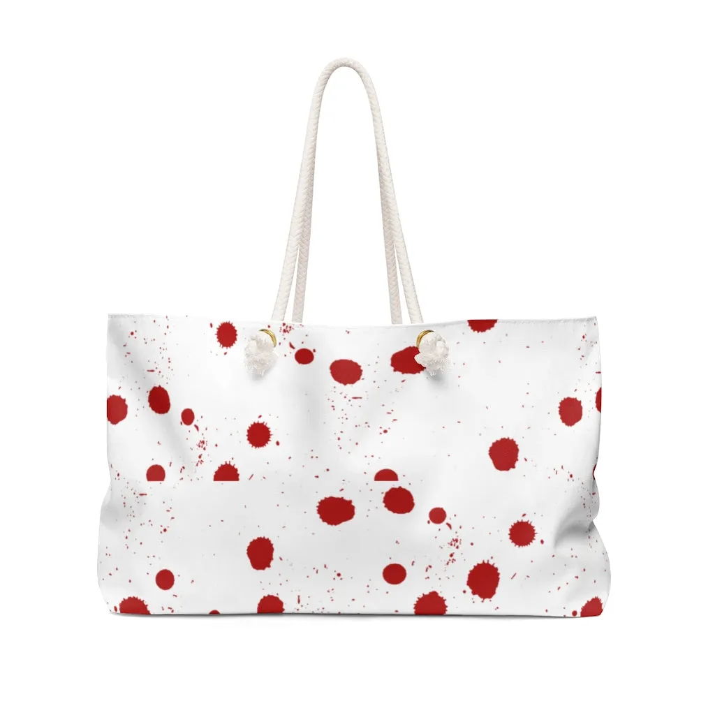 These is Bloody Shoes Weekender Bag