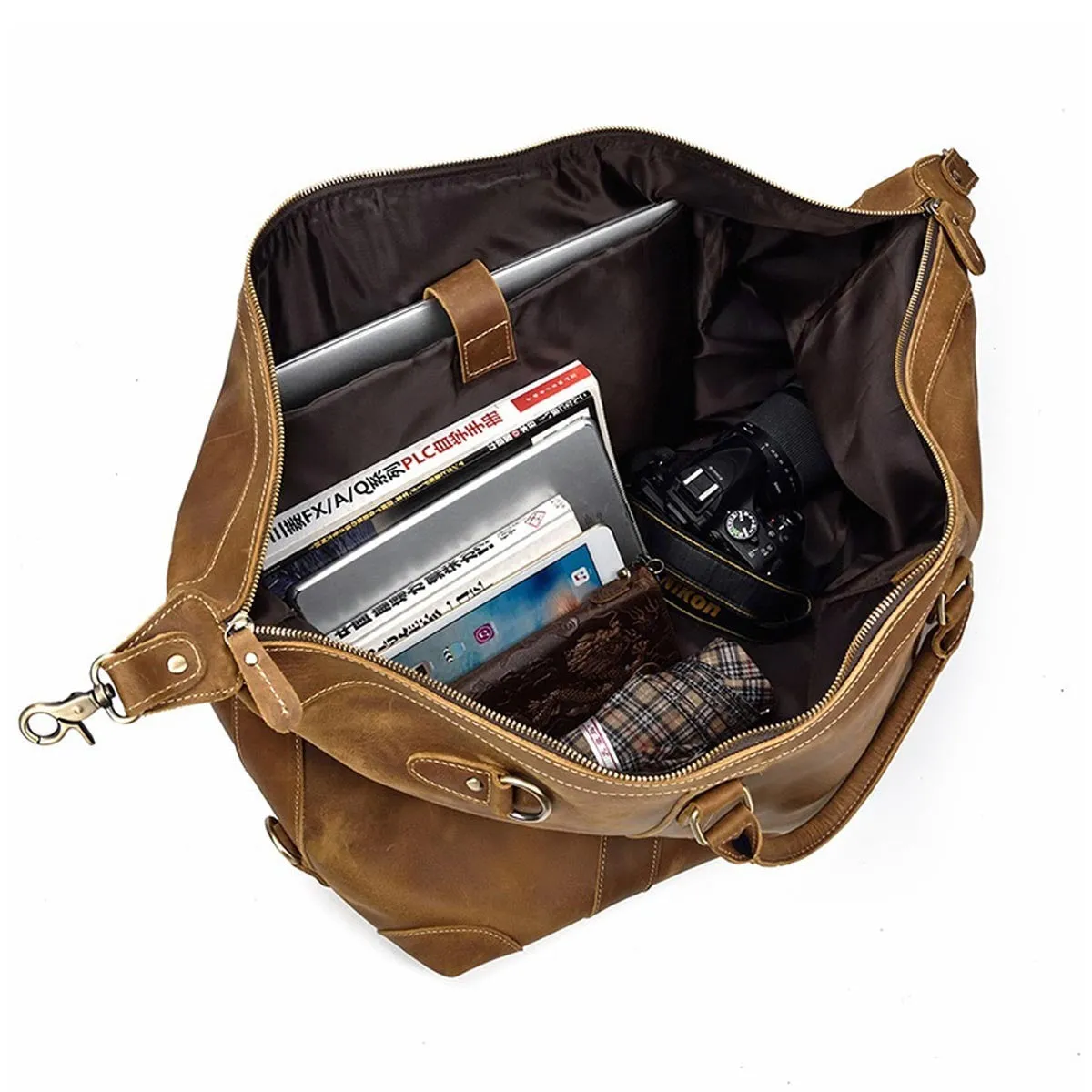 TimberCraft Heritage Weekender Bag – Rugged Elegance for Travel