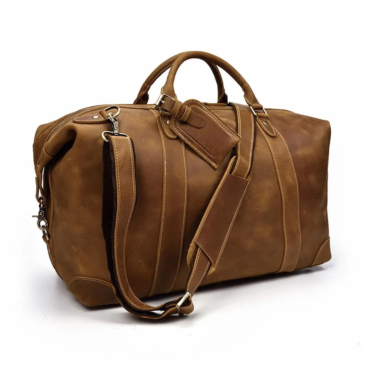 TimberCraft Heritage Weekender Bag – Rugged Elegance for Travel