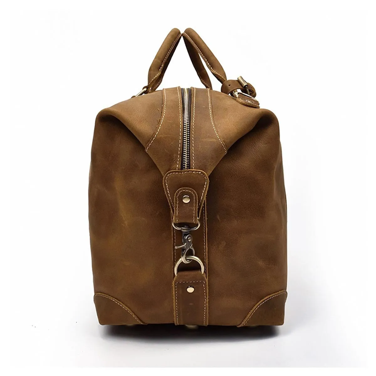 TimberCraft Heritage Weekender Bag – Rugged Elegance for Travel