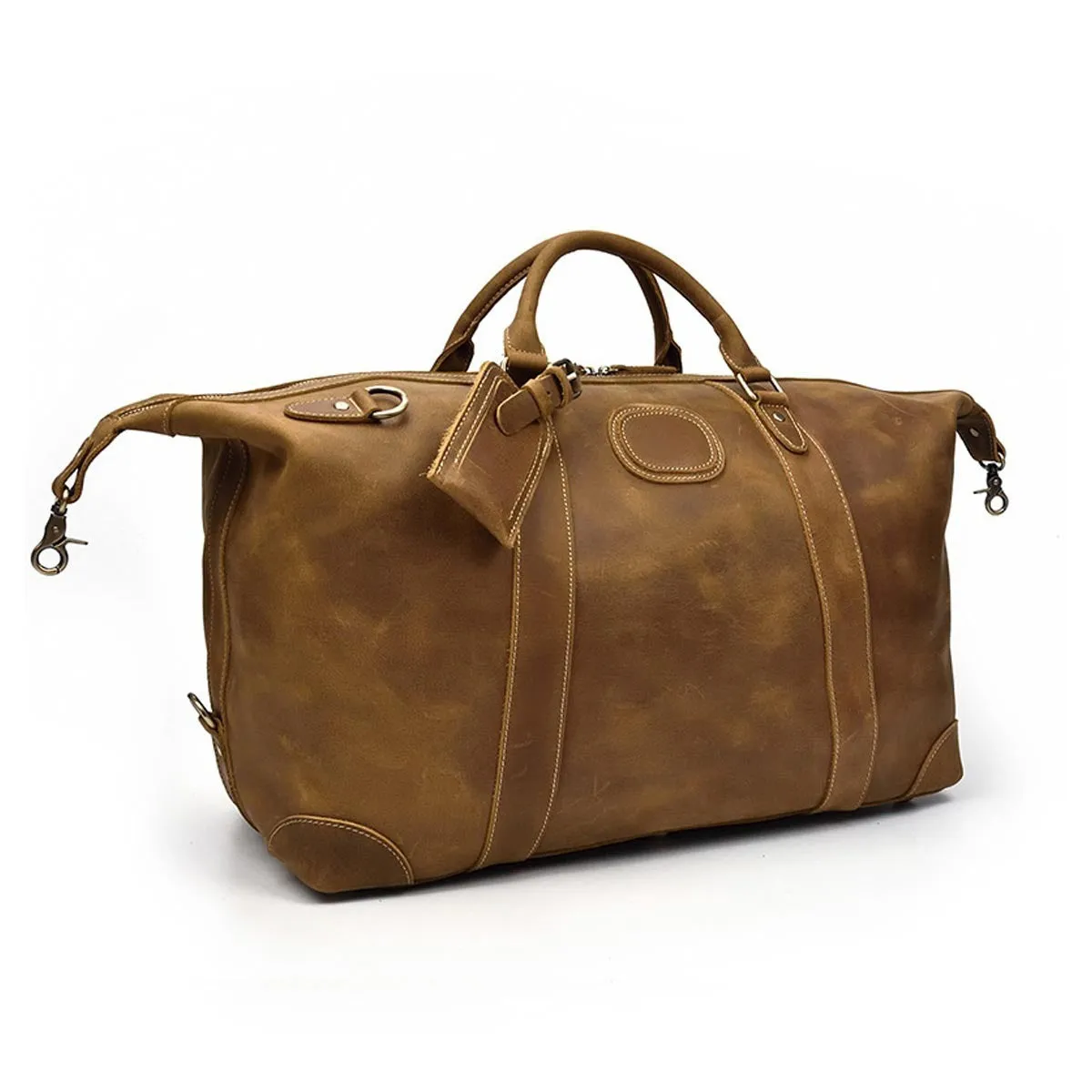 TimberCraft Heritage Weekender Bag – Rugged Elegance for Travel