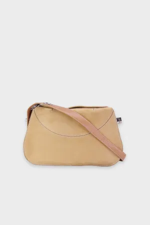 Tod's Beige Suede Handbag with Adjustable Strap