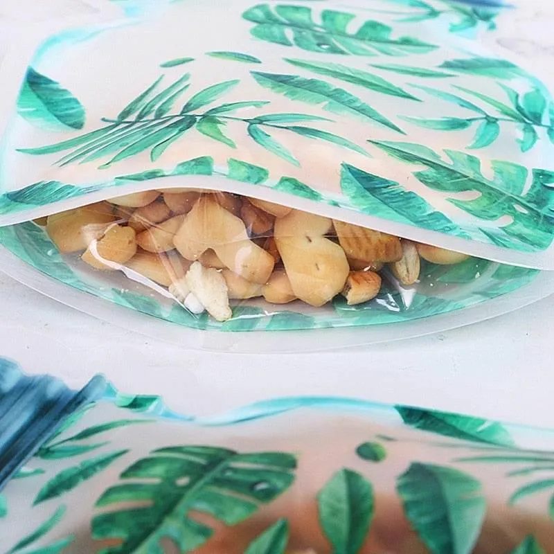 Transparent Reusable Storage Bags - Eco-Friendly Jar Organizers