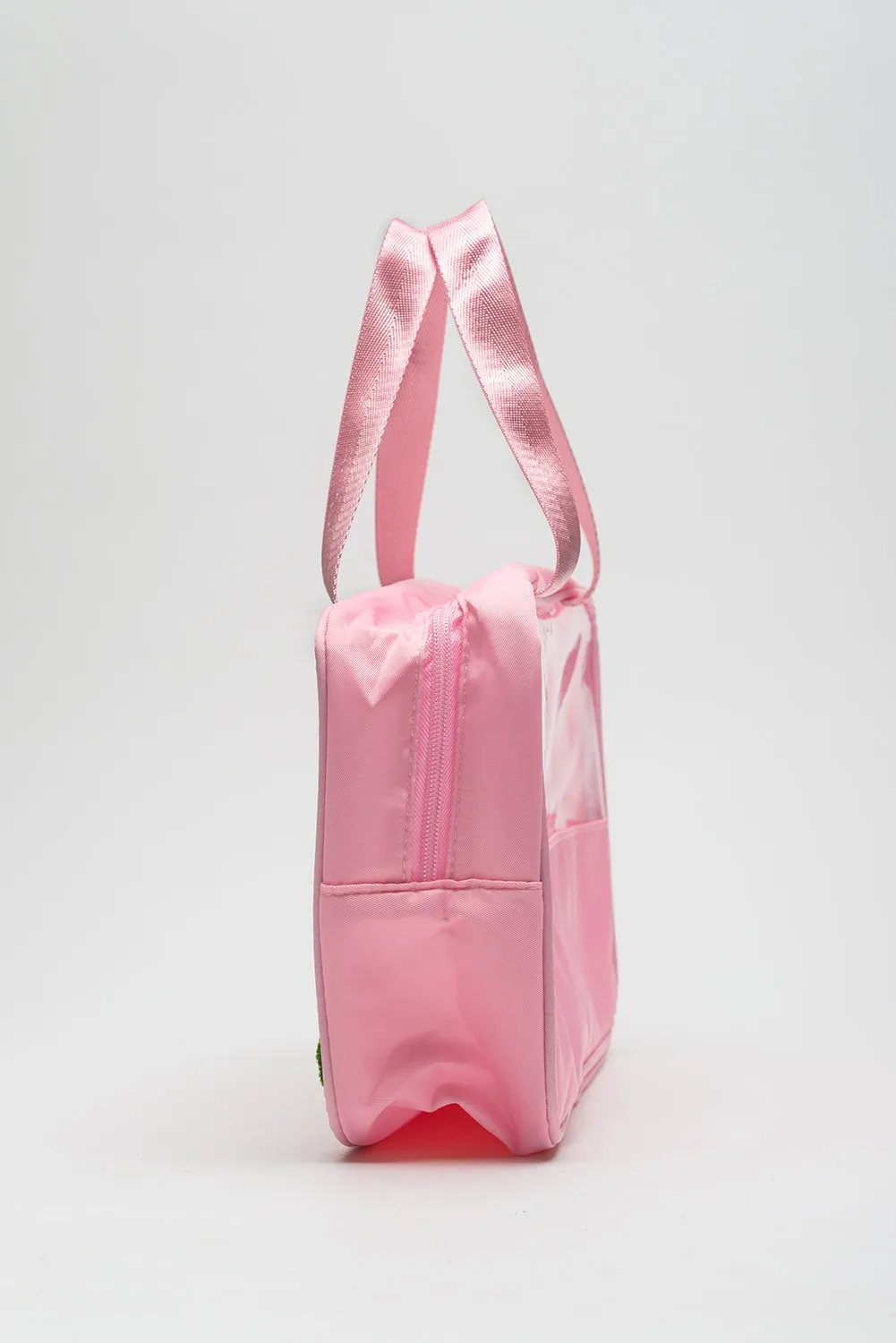 TRAVEL Chenille Clear Makeup Bag
