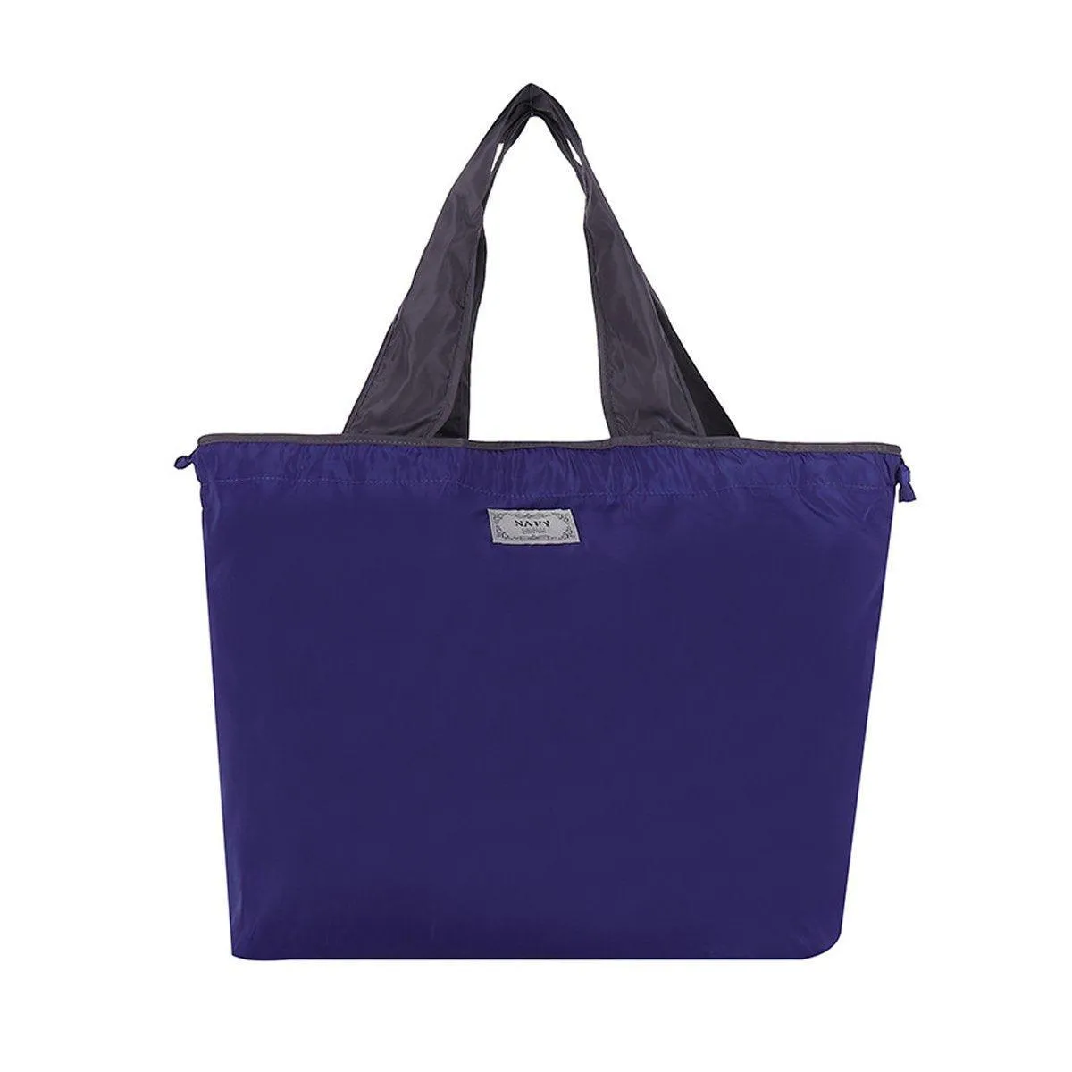 Ultra-Light Foldable Large Capacity Portable Shopping Bag with Drawstring Mouth