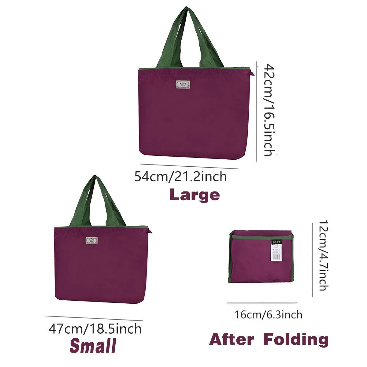 Ultra-Light Foldable Large Capacity Portable Shopping Bag with Drawstring Mouth