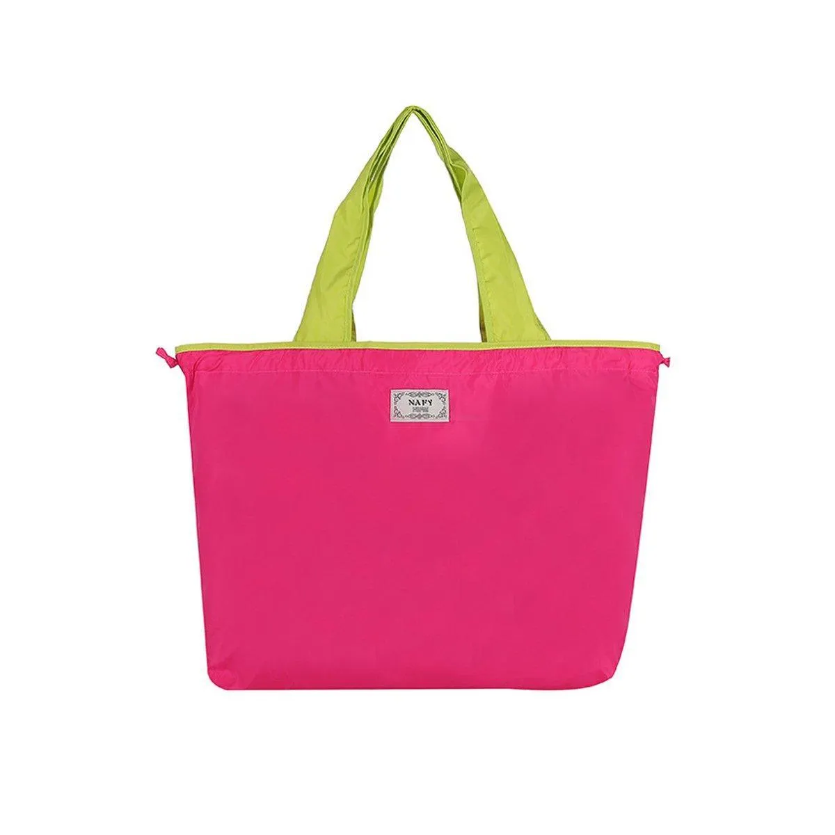 Ultra-Light Foldable Large Capacity Portable Shopping Bag with Drawstring Mouth