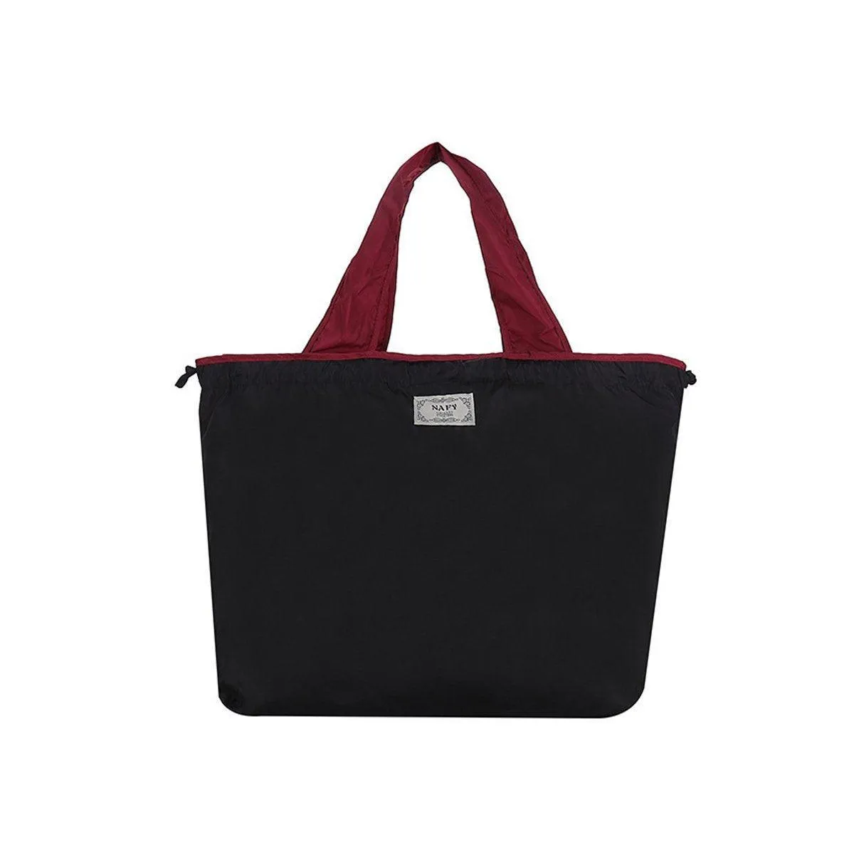 Ultra-Light Foldable Large Capacity Portable Shopping Bag with Drawstring Mouth
