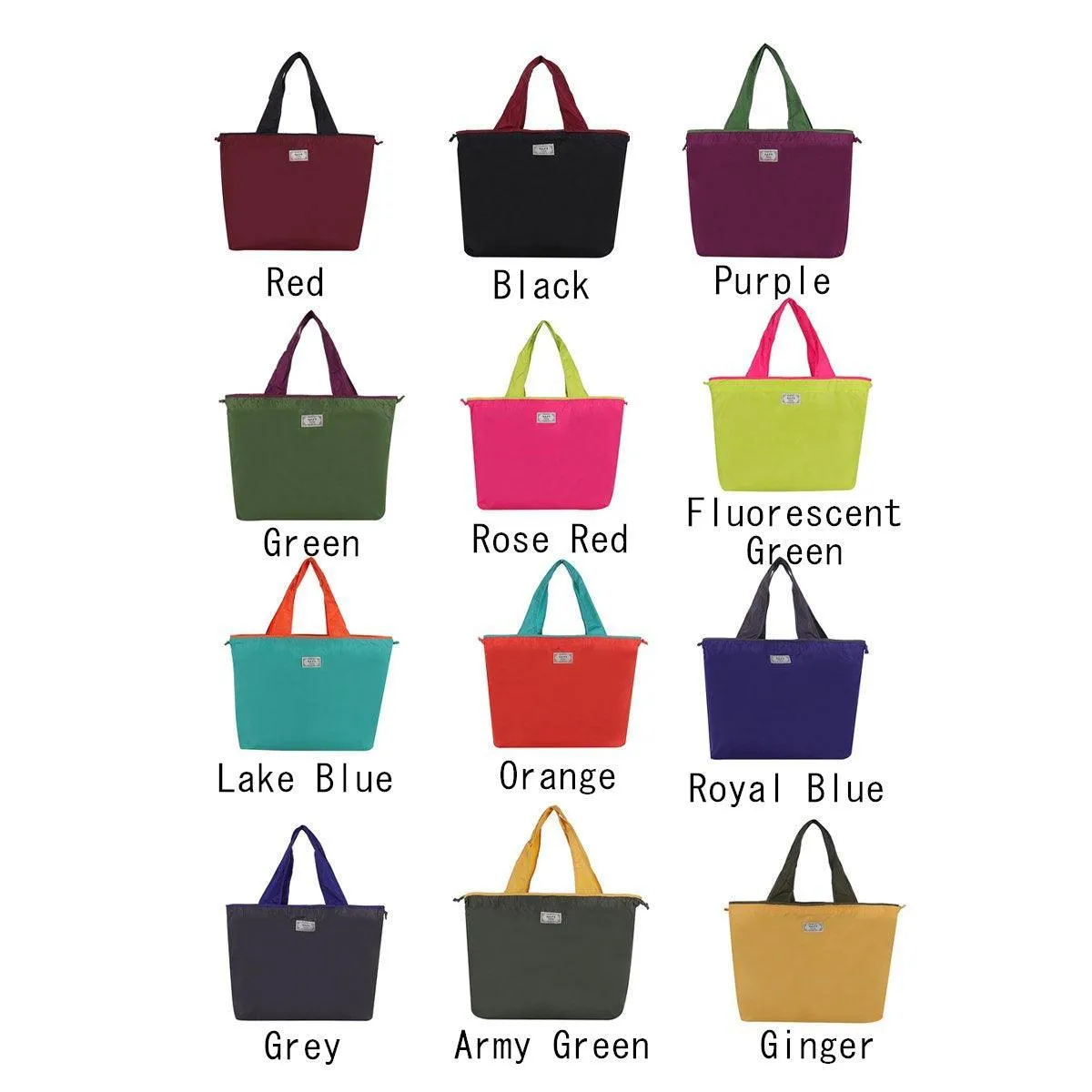 Ultra-Light Foldable Large Capacity Portable Shopping Bag with Drawstring Mouth