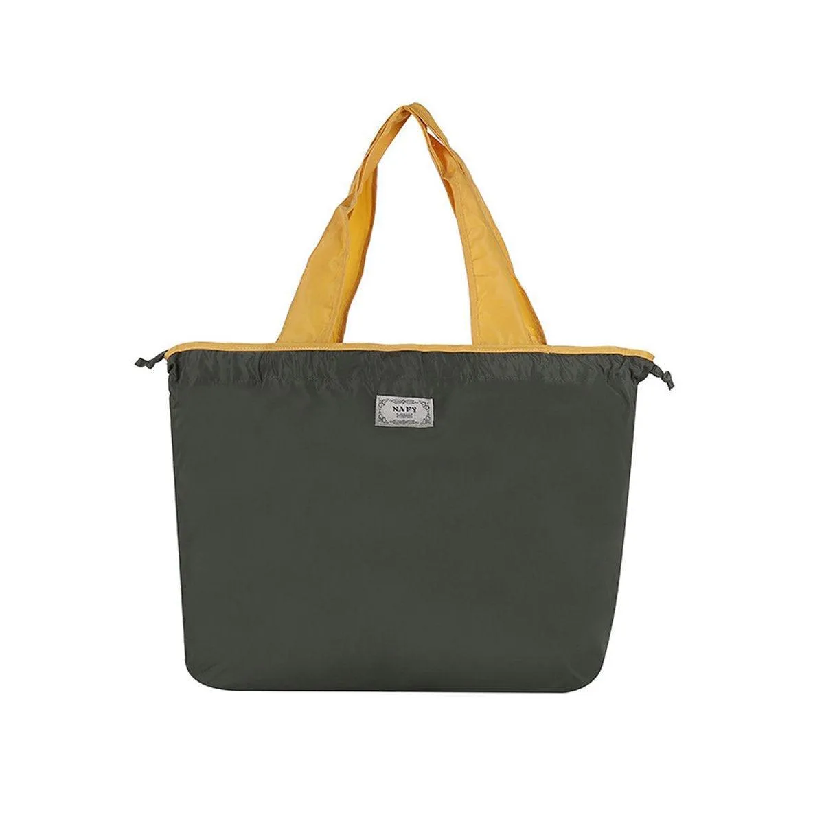 Ultra-Light Foldable Large Capacity Portable Shopping Bag with Drawstring Mouth
