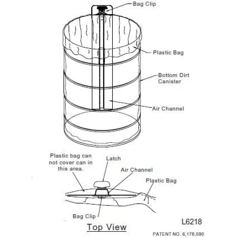 VacuMaid Plastic Bags For 12 Inch Dirt Cans - 4pk
